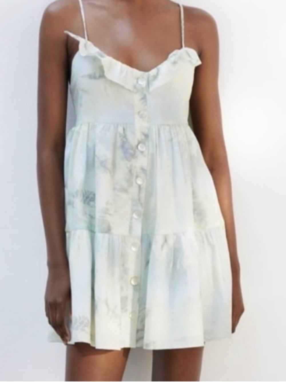 Zara Ruffle Mini Dress - Picture 2 of 5